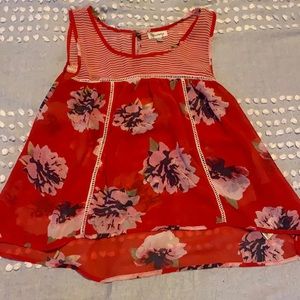 Floral tank top size L 🌸10for10$🌸
